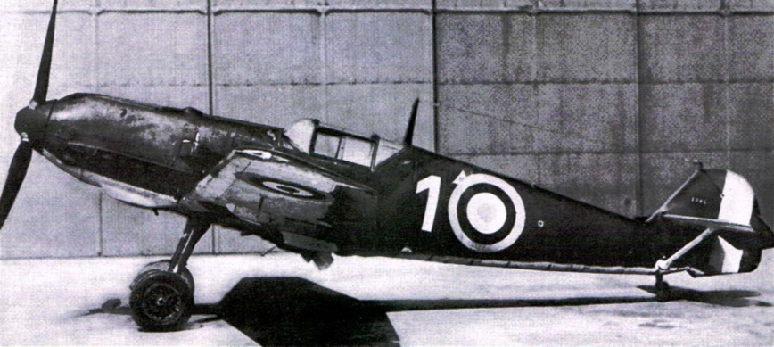 Bf 109E-3 WNr. 1304 in British colors